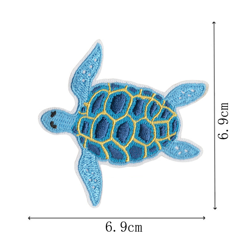 Wholesale Luxury cruise ship embroidered cloth patch,  sea journey patch,  blue whale computer embroidered patch,  seagull decorative patch,  ironing